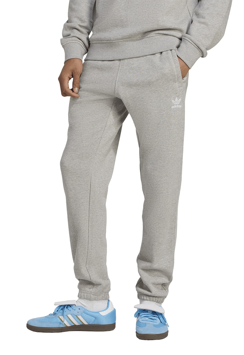 Pantaloni de trening slim-fit din bumbac - Gri deschis
