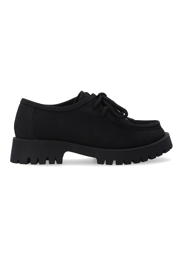 Pantofi boat din piele nabuc