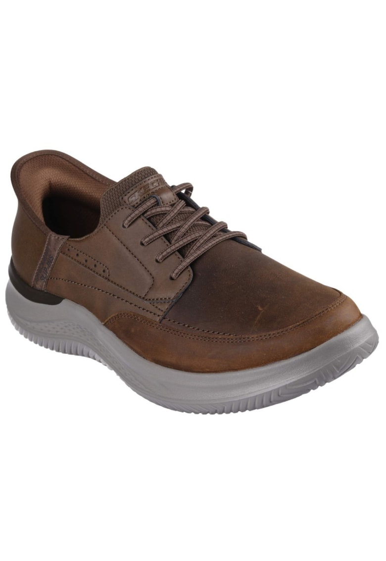 Pantofi sport Hasting Rory Slip-ins® din piele si piele ecologica - Maro