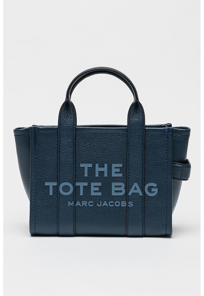 Geanta tote din piele The Small - Bleumarin