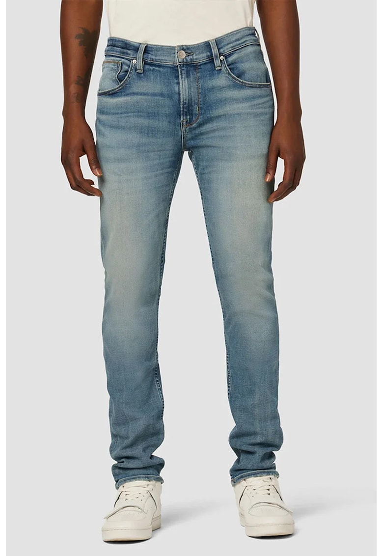 Blugi clasici din denim premium - prespălați - Albastru