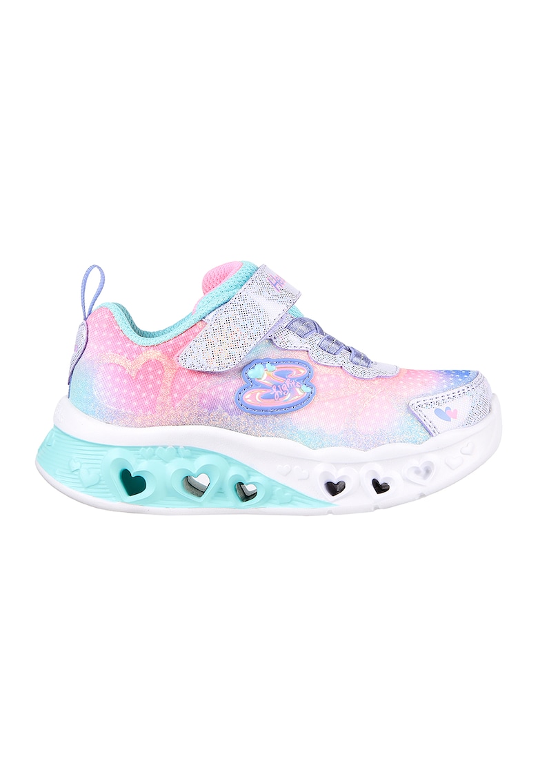 Pantofi copii cu sistem de lumini Flutter Heart Lights Simply Love - Coral/Roz/Albastru