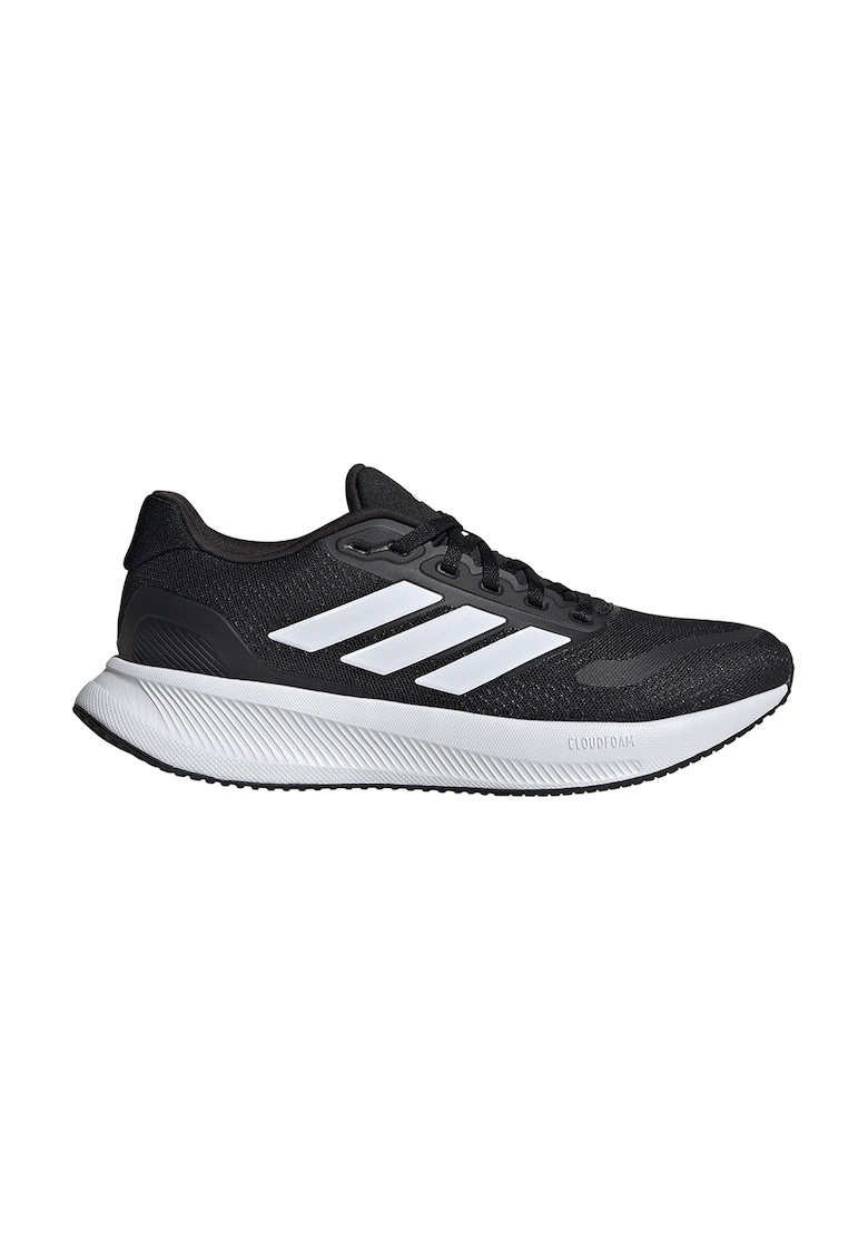Pantofi Runfalcon 5 de plasa cu garnituri din material sintetice pentru alergare - Negru/Alb optic