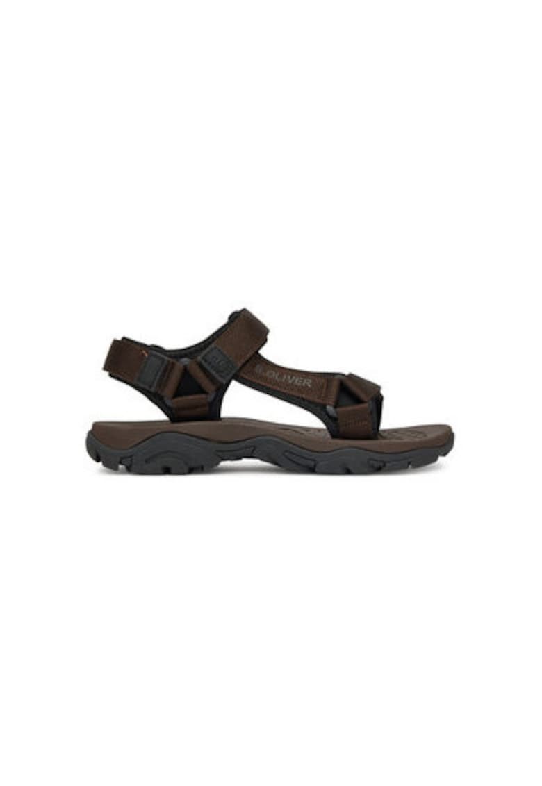 Sandale barbati S Oliver - 5-18200-42 032 - Piele ecologica - Negru - Negru