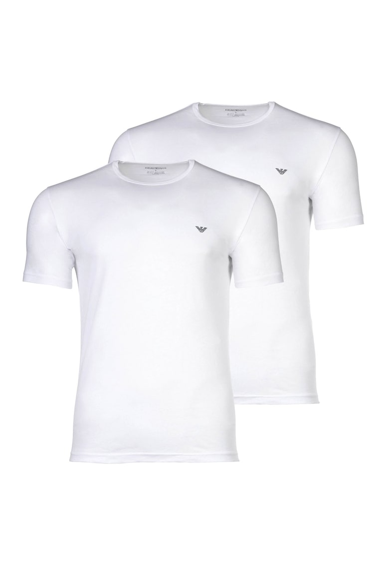 Set de tricouri cu logo - 2 piese - Alb
