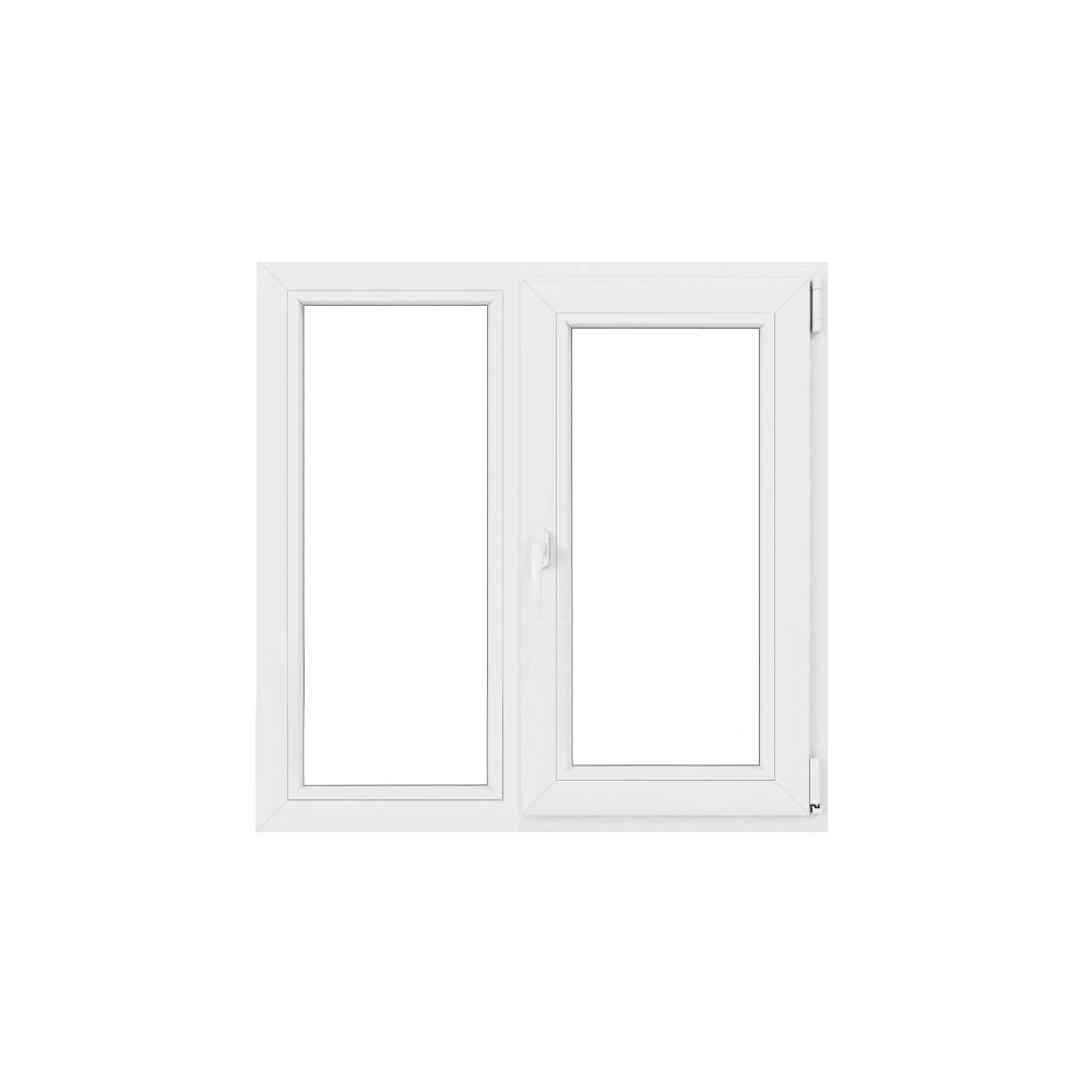 Fereastra PVC, 5 camere, deschidere oscilobatant, dreapta, alb, 120 x 120 cm