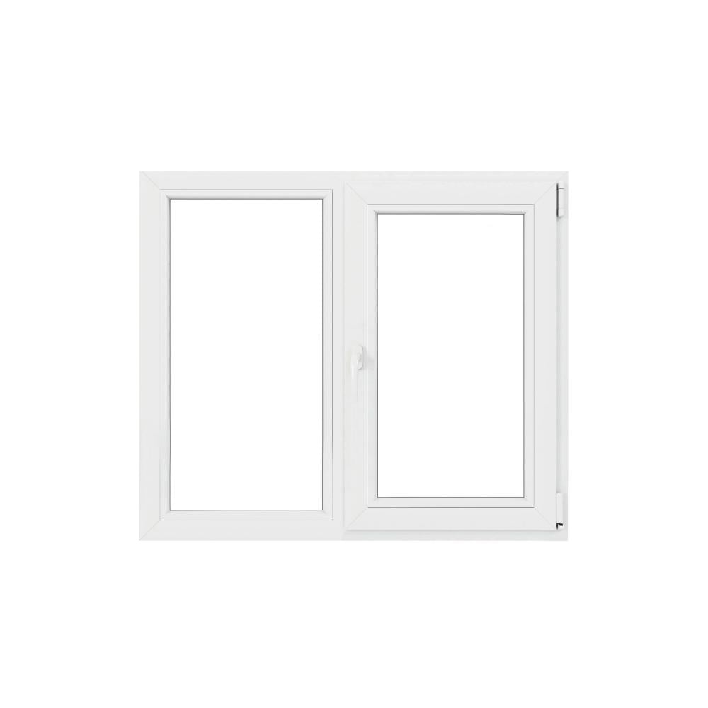 Fereastra PVC, 5 camere, deschidere oscilobatant, dreapta, alb, 150 x 120 cm