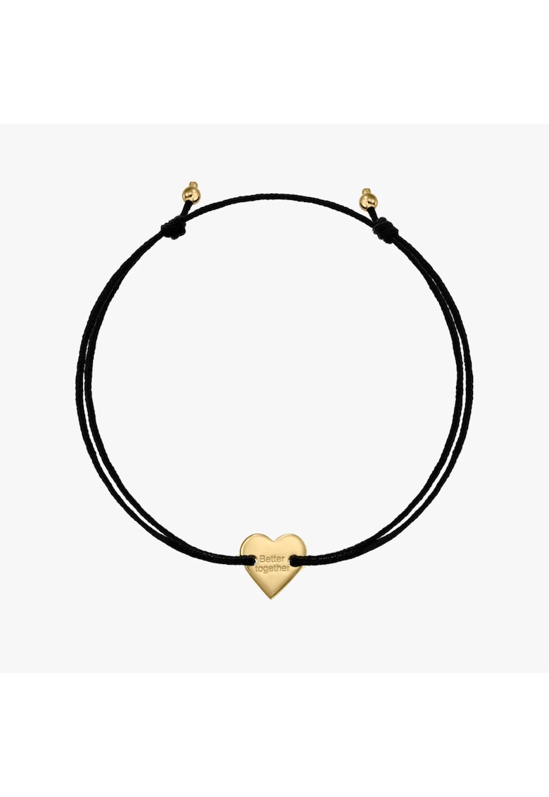 Bratara snur din argint Golden Better Together