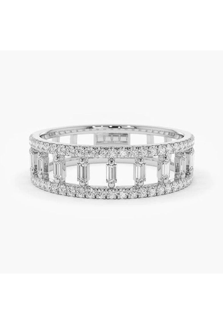 Inel argintiu - cu pietre din zirconiu - Zipora C6 - 7 (circumferinta: 54.5 mm)