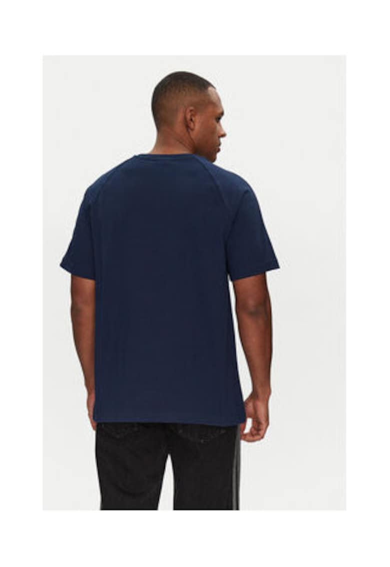 Tricou uni din bumbac la baza gatului