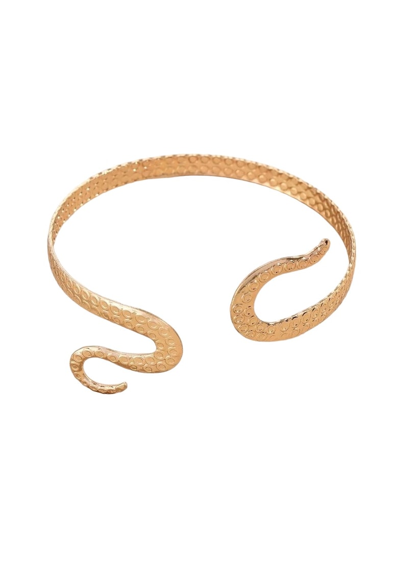 Bratara aurie - ajustabila - de brat - forma de sarpe - Rola C25