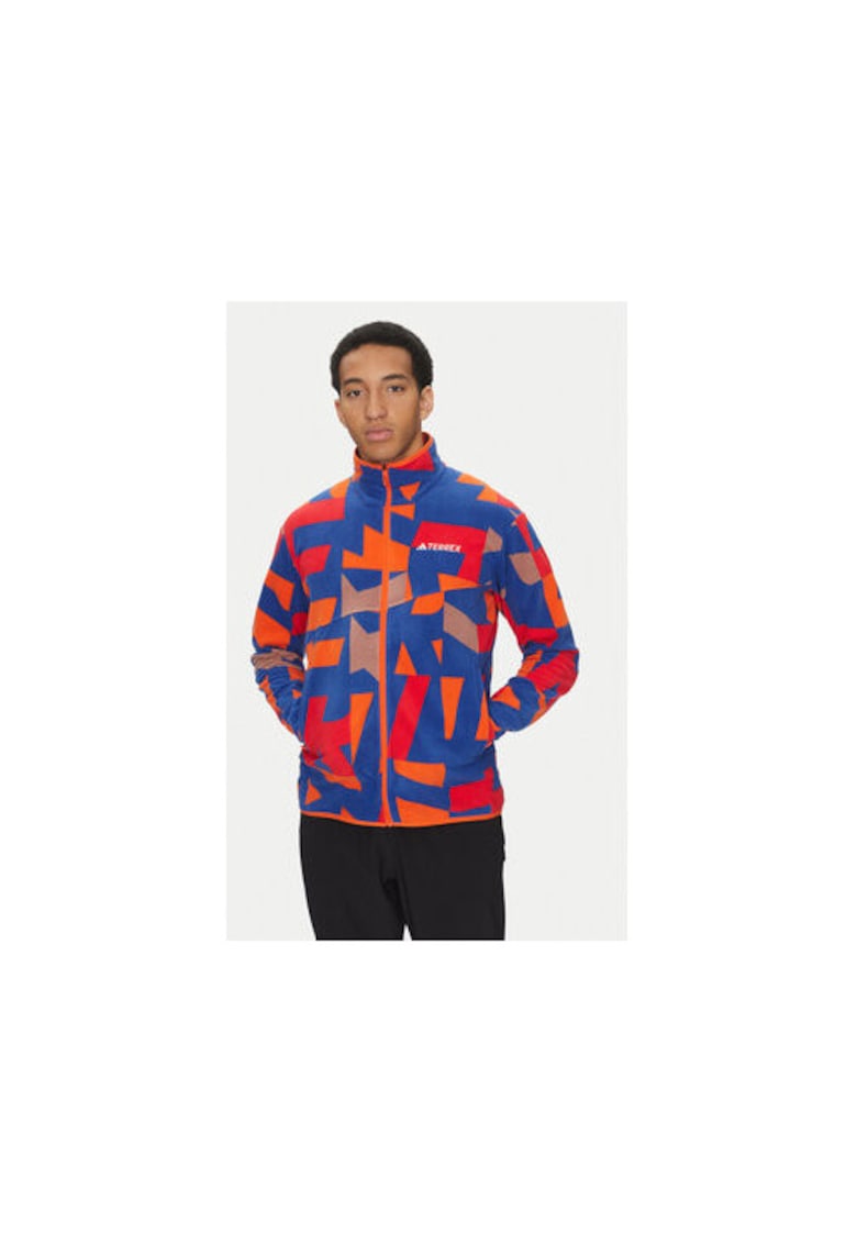 Polar pentru trekking cu imprimeu geometric