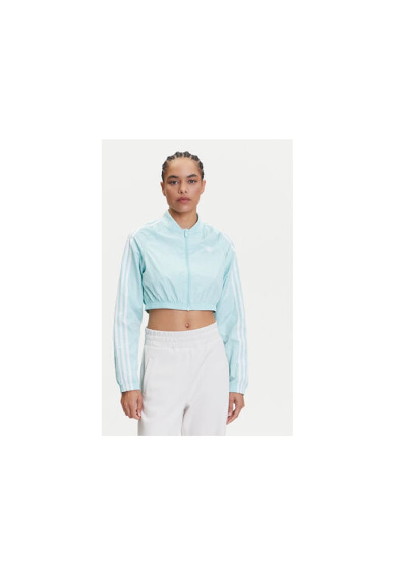 Jacheta crop cu logo