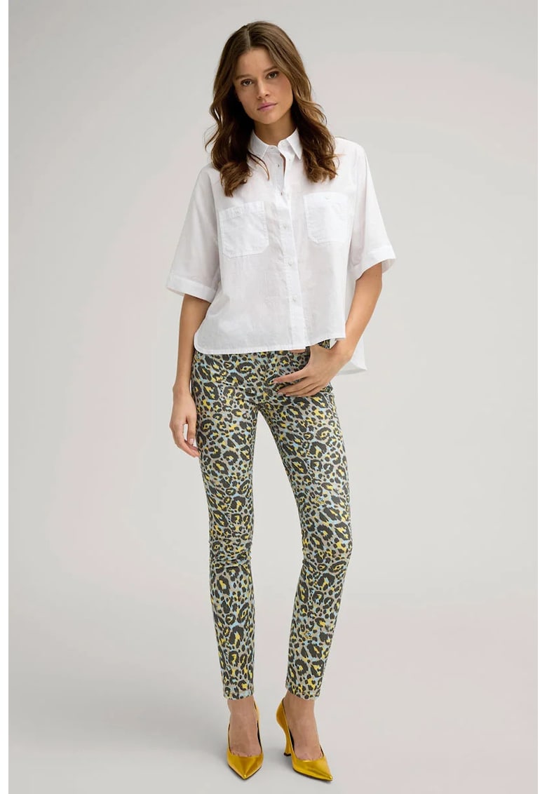 JOOP JEANS - Blugi skinny cu imprimeu animal-print - Multicolor