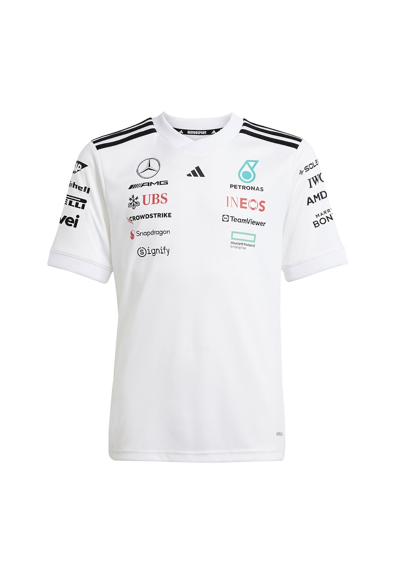 Tricou Motor sport Mercedes - Rosu/Negru/Alb optic