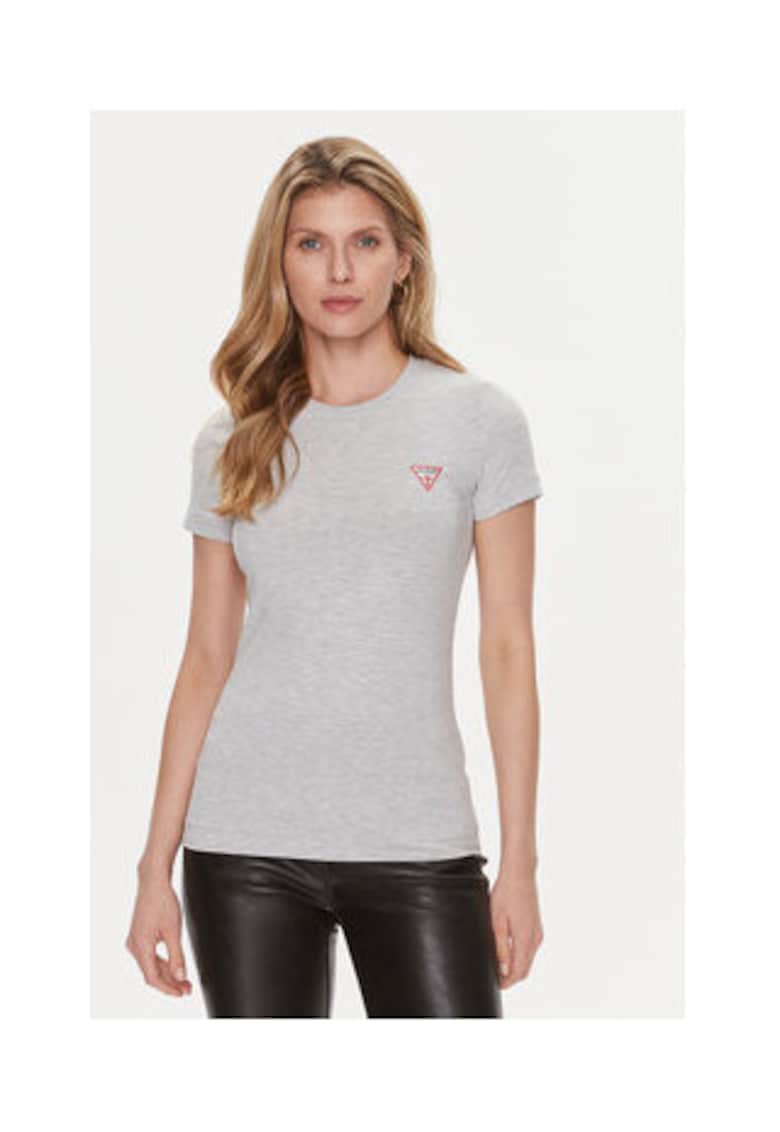 Tricou slim fit din amestec de bumbac.