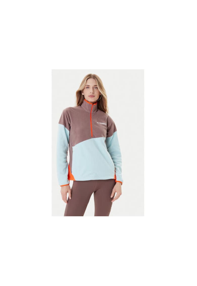 Hanorac din fleece cu guler inalt