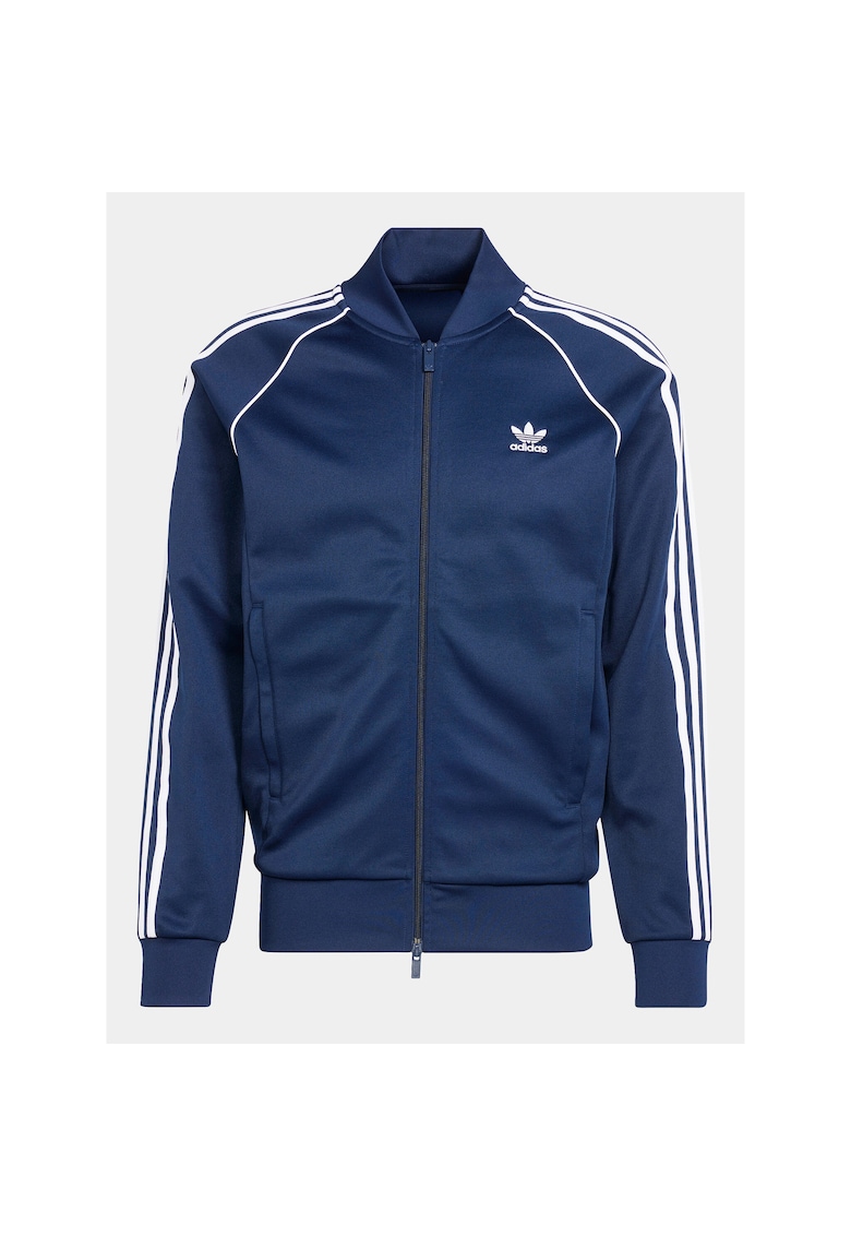 Bluza cu fermoar si logo -