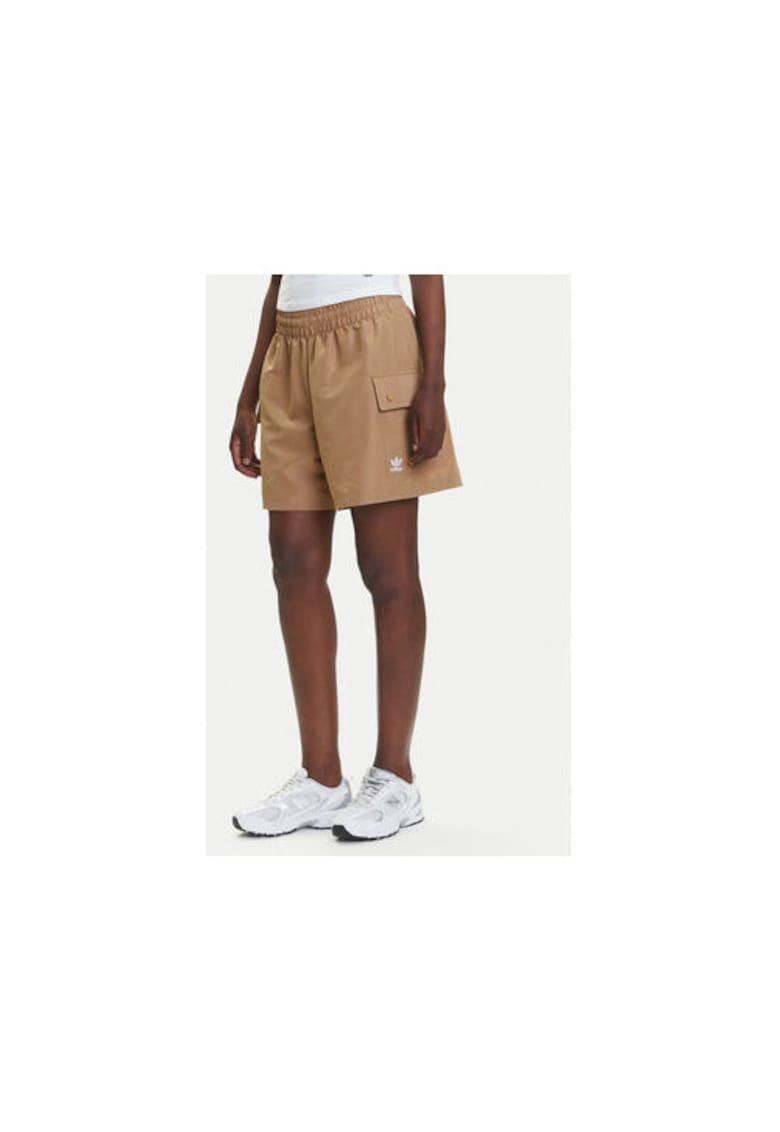 Pantaloni scurti din poliester cu buzunare laterale