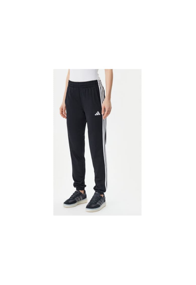 Pantaloni de trening cu talie elastica si imprimeu logo