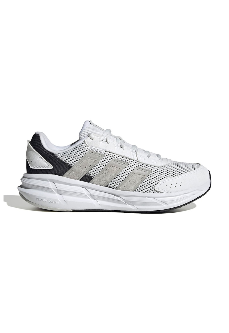 Pantofi sport AstraStar de piele ecologica si plasa - Alb/Argintiu