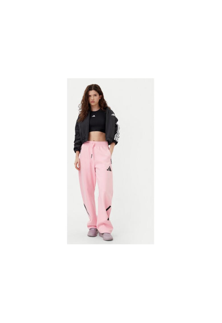 Pantaloni de trening lejeri  cu talie inalta -