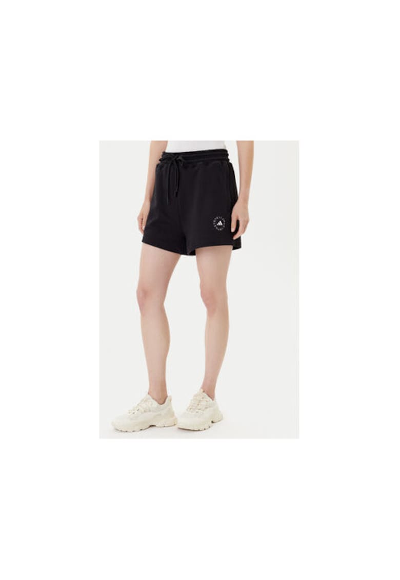 Pantaloni scurti sport cu logo lateral