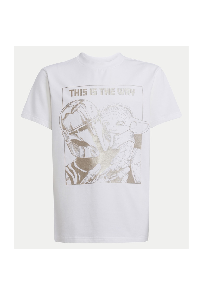 Tricou cu imprimeu metalizat