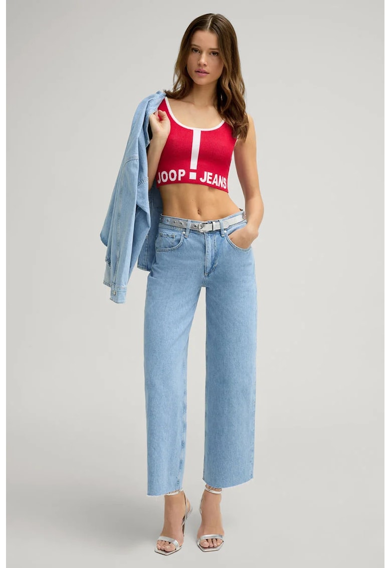JOOP JEANS - Blugi largi cu talie înaltă - Albastru