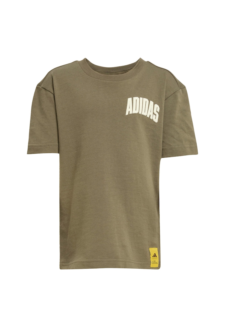 Tricou din bumbac cu maneci cazute