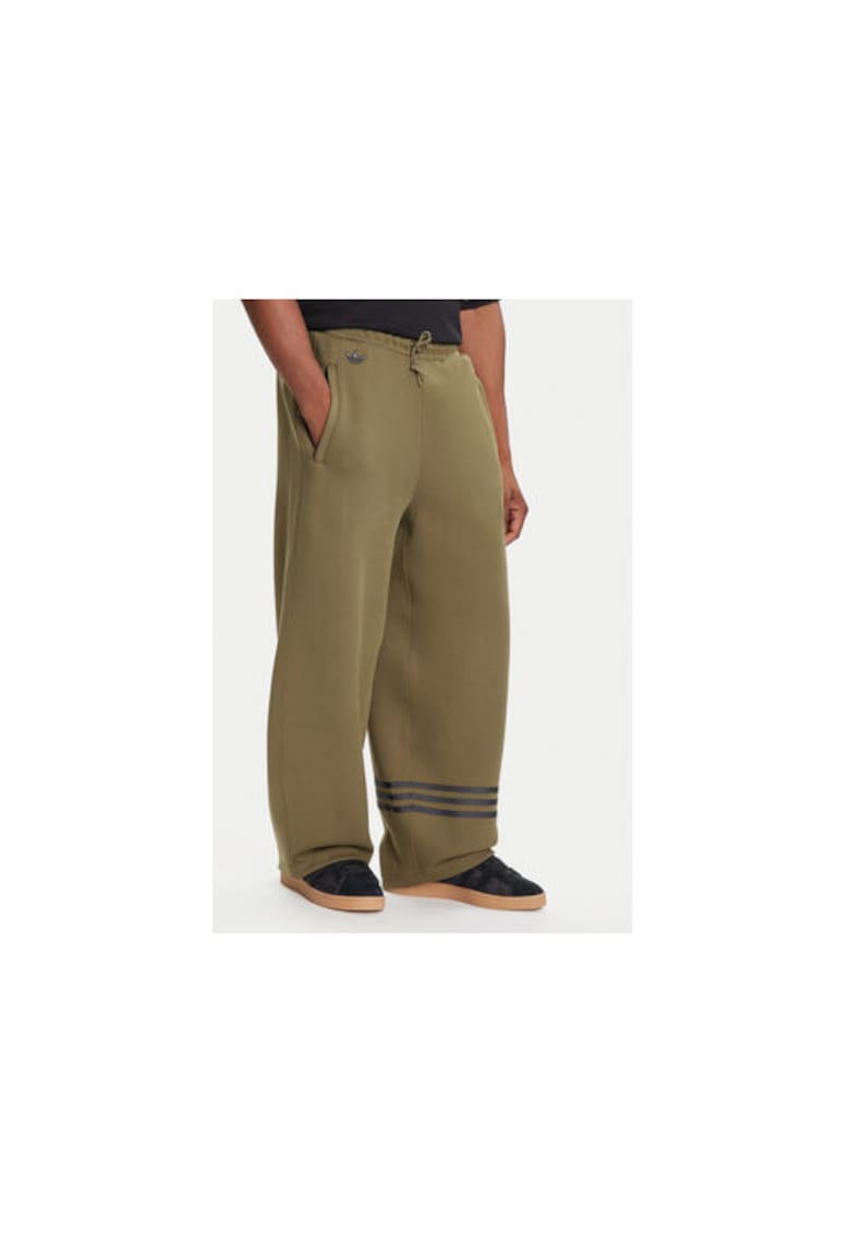 Pantaloni de trening cu logo si snur