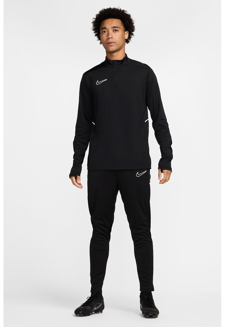 Pantaloni slim-fit cu logo - pentru fotbal - Negru/Alb murdar