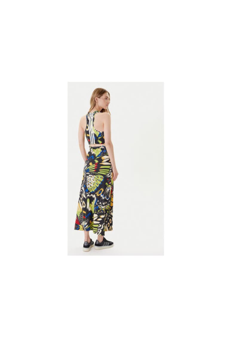 Rochie printata cu decupaje