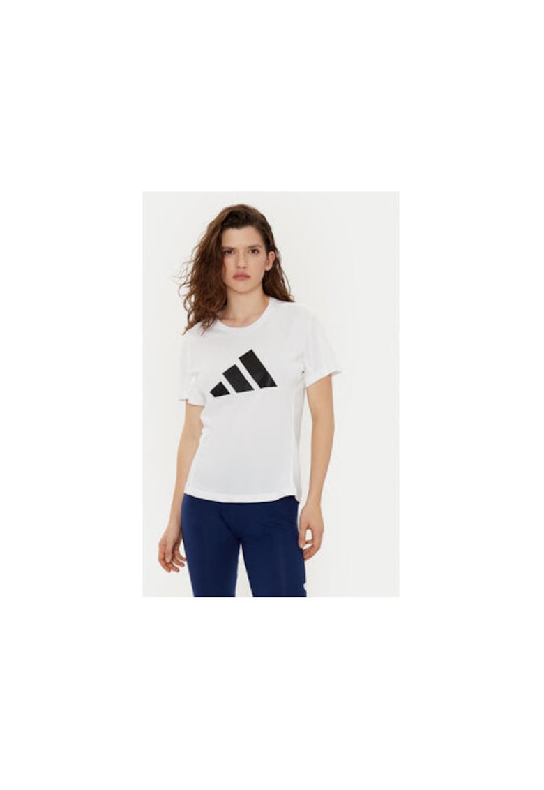 Tricou cu logo - Alb/Negru