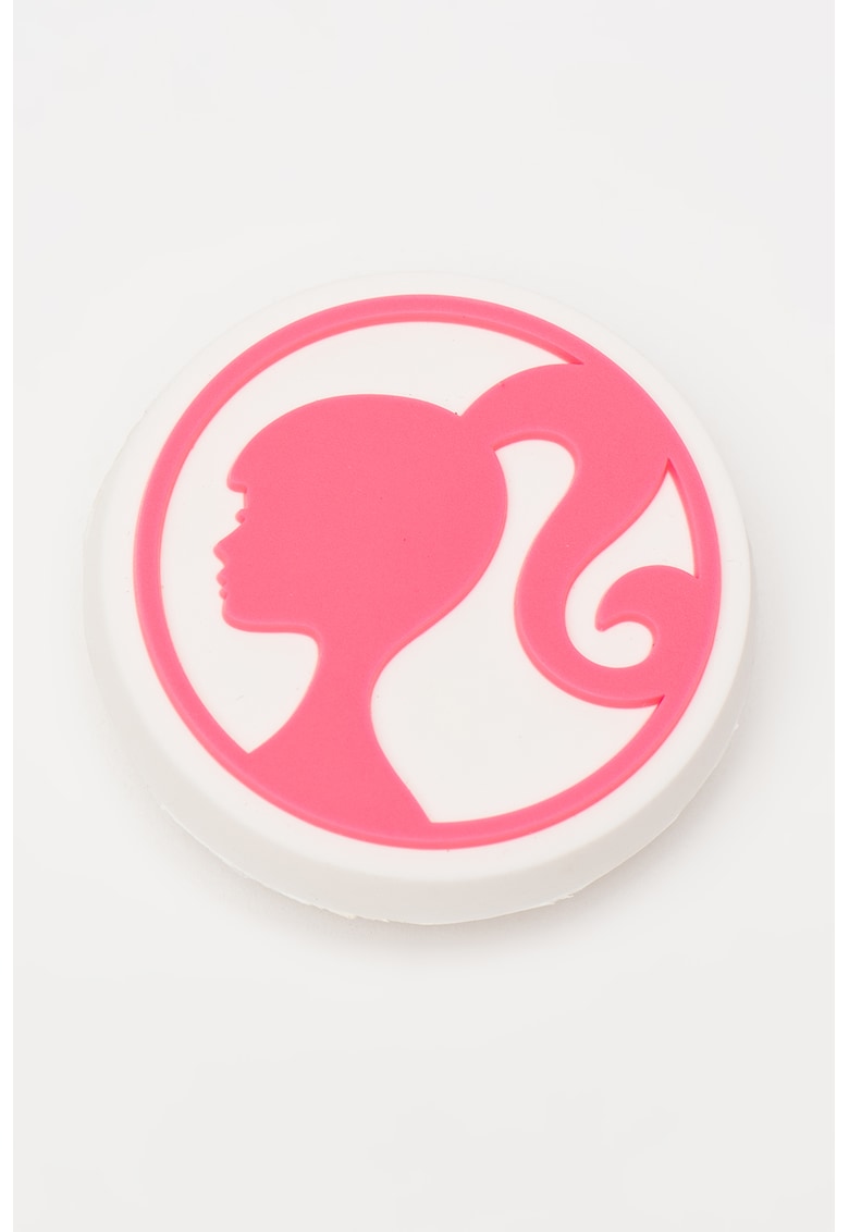 Talisman pentru saboti Jibbitz Barbie - Alb/Roz deschis