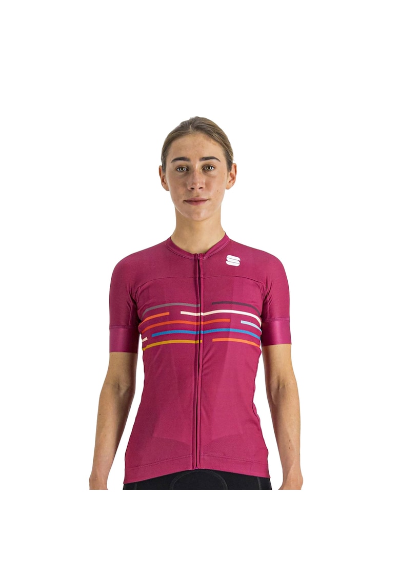 Tricou ciclism dama -  Poliester - Multicolor