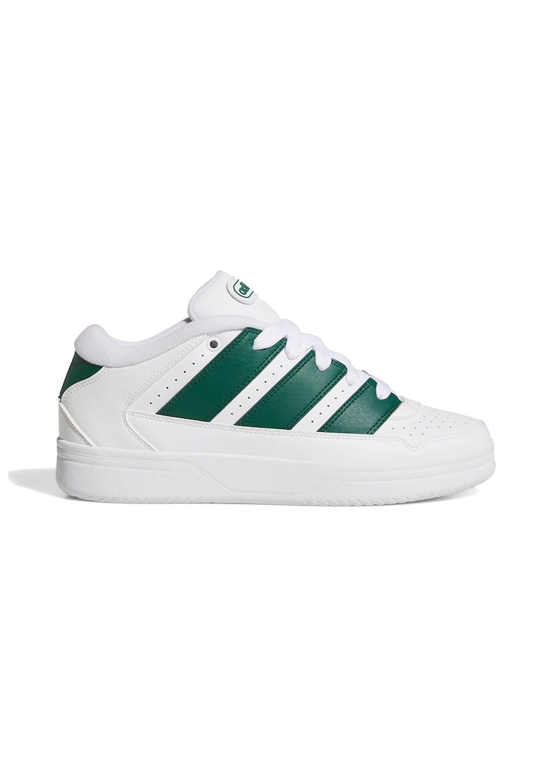 Pantofi sport de piele ecologica cu detalii perforate Breakstar - Verde englez/Crem