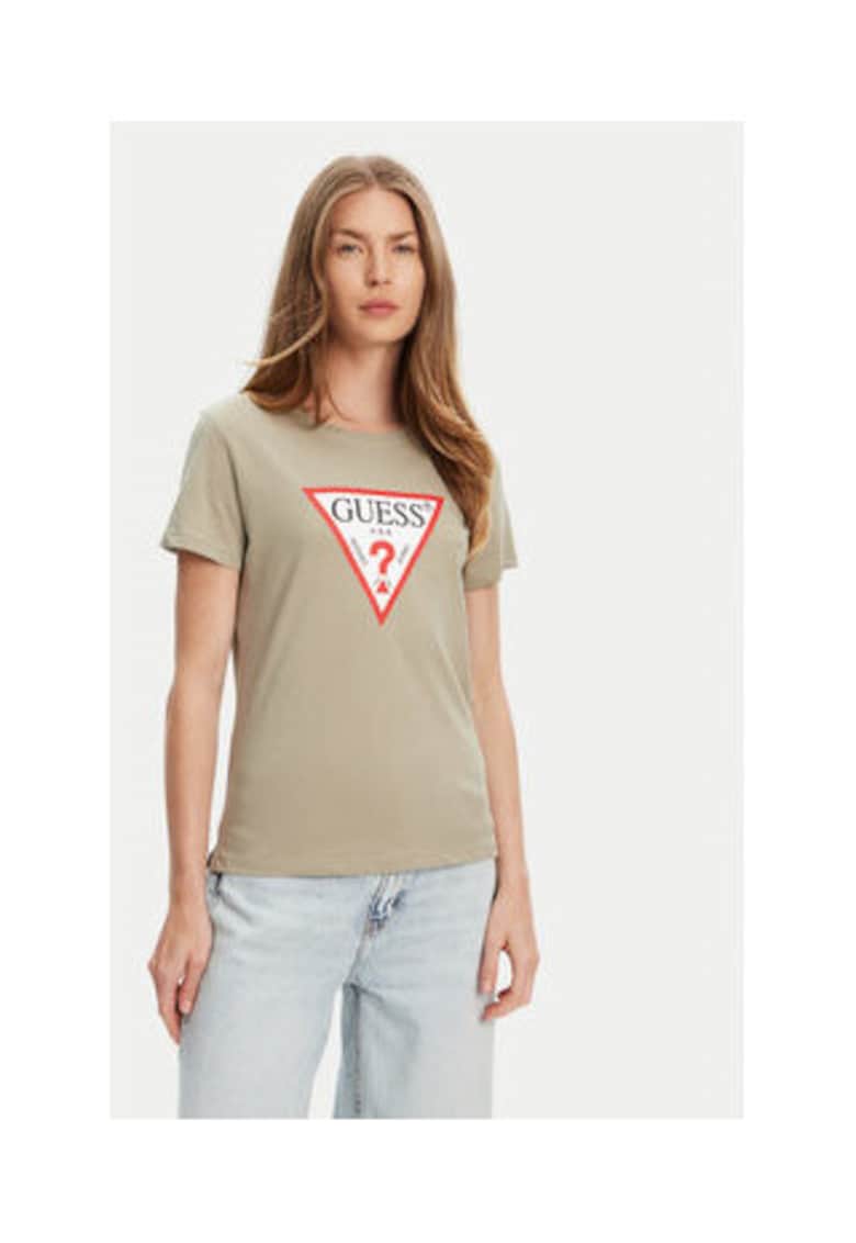 Tricou casual din bumbac organic - Verde