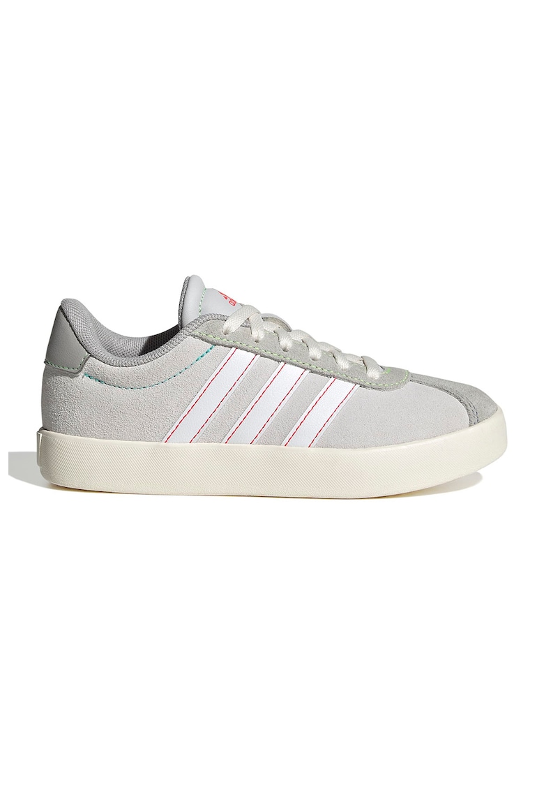 Pantofi sport VL Court 3.0 de piele intoarsa - Alb/Gri deschis