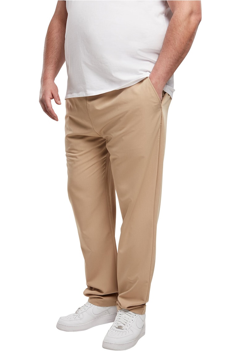 Pantaloni relaxed fit cu snur de ajustare - Bej inchis