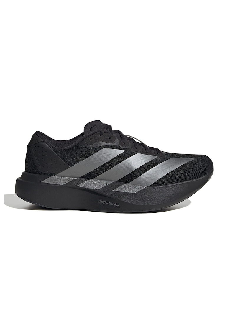 Pantofi Adizero EVO din material textil cu logo metalizat - pentru alergare - Negru/Argintiu