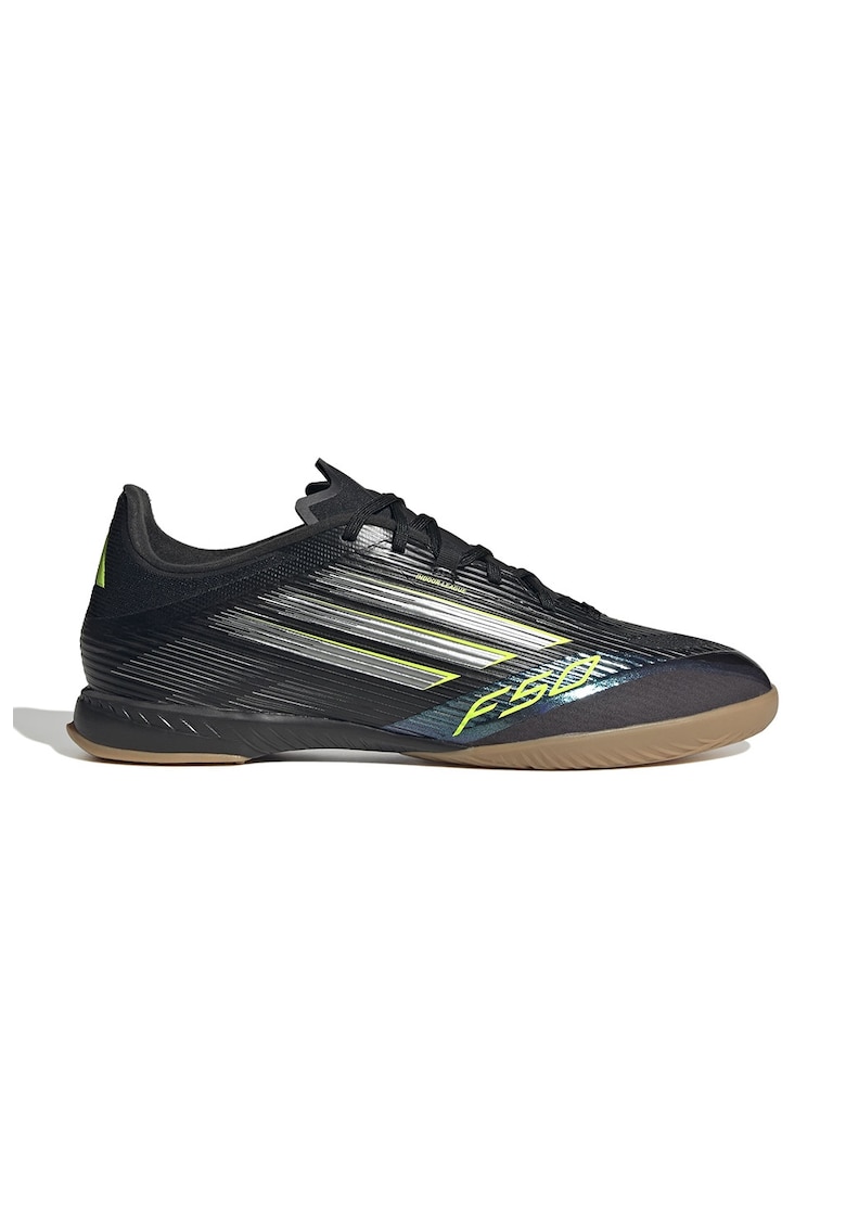 Pantofi pentru fotbal de interior F50 League - Negru/Verde electric