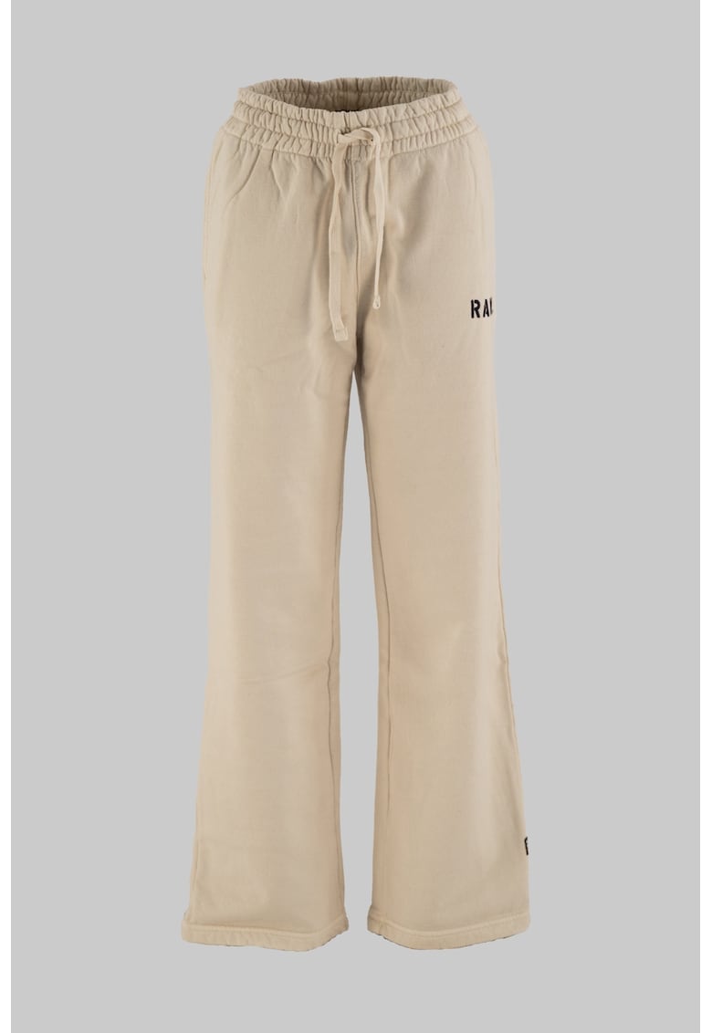Pantaloni de trening de bumbac cu snur - Bej