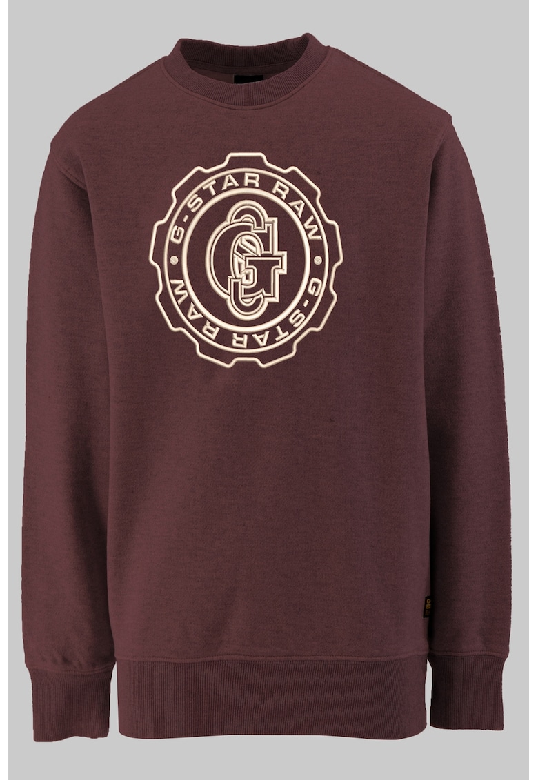 Bluza de trening de bumbac cu logo - Rosu stins