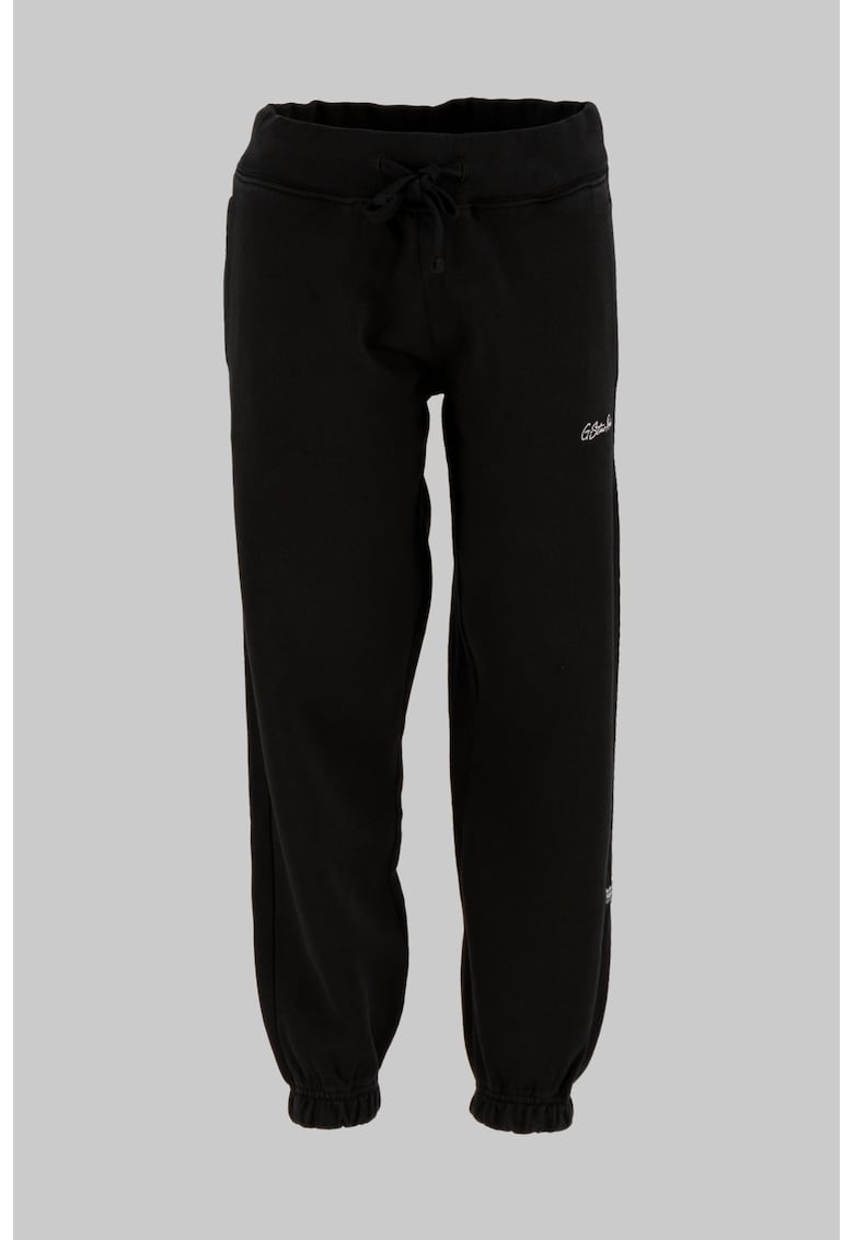 Pantaloni de trening relaxed fit cu snur - Negru