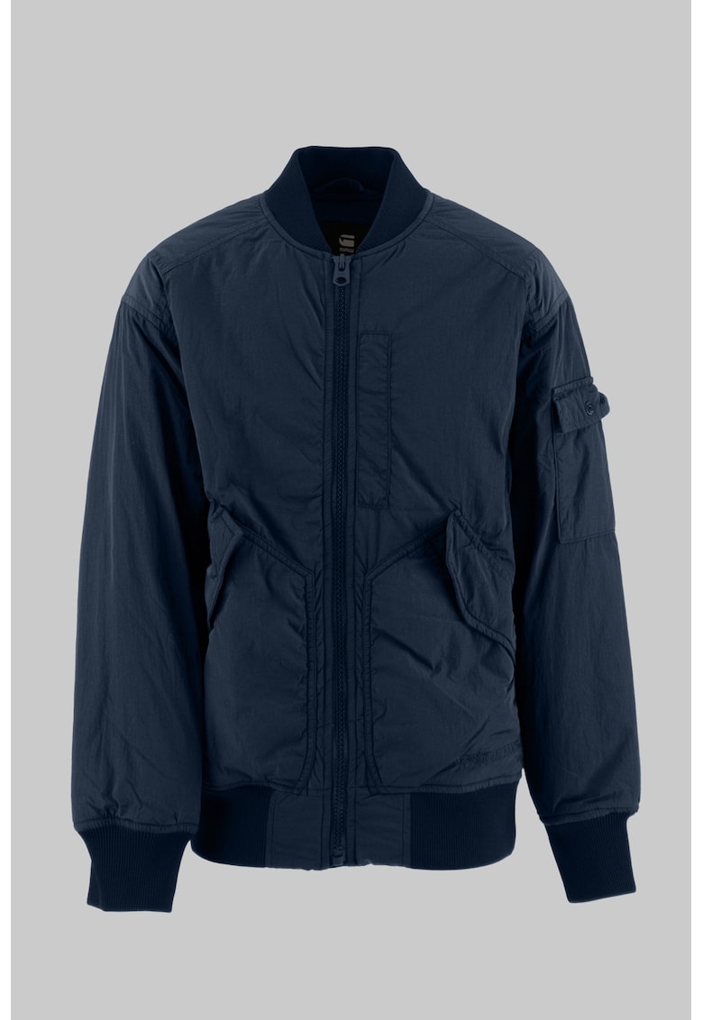 Jacheta bomber uni - Albastru inchis