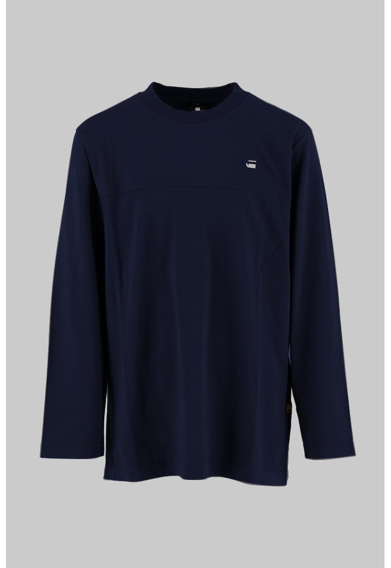 Bluza uni de bumbac - Bleumarin