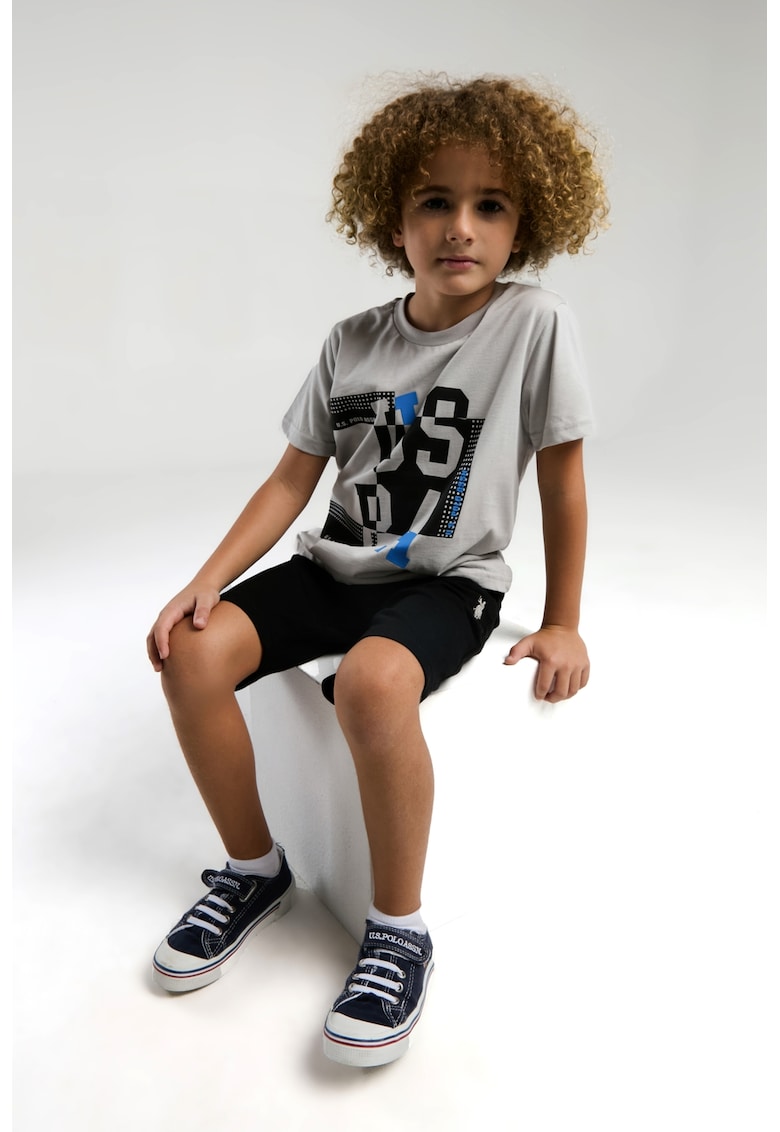 Set de imbracaminte cu logo - 2 piese - 46457 - Negru/Gri deschis