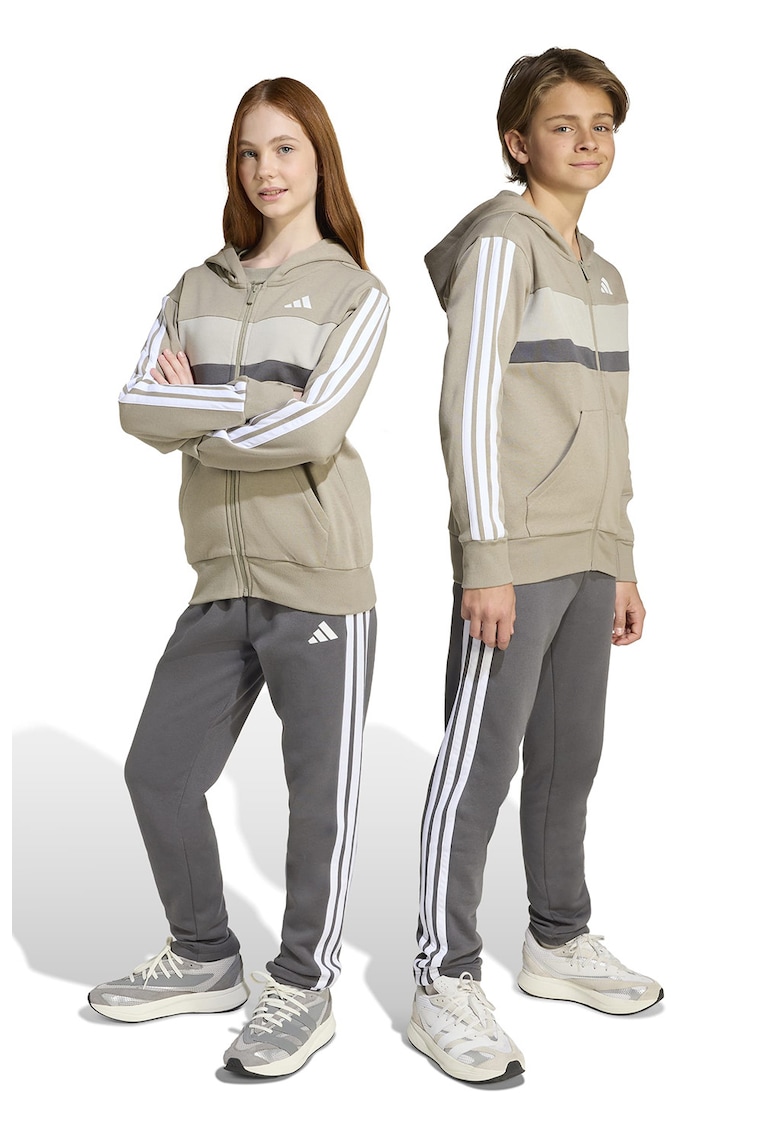 Oferte la Trening cu maneci lungi si model logo - Grej/Gri inchis