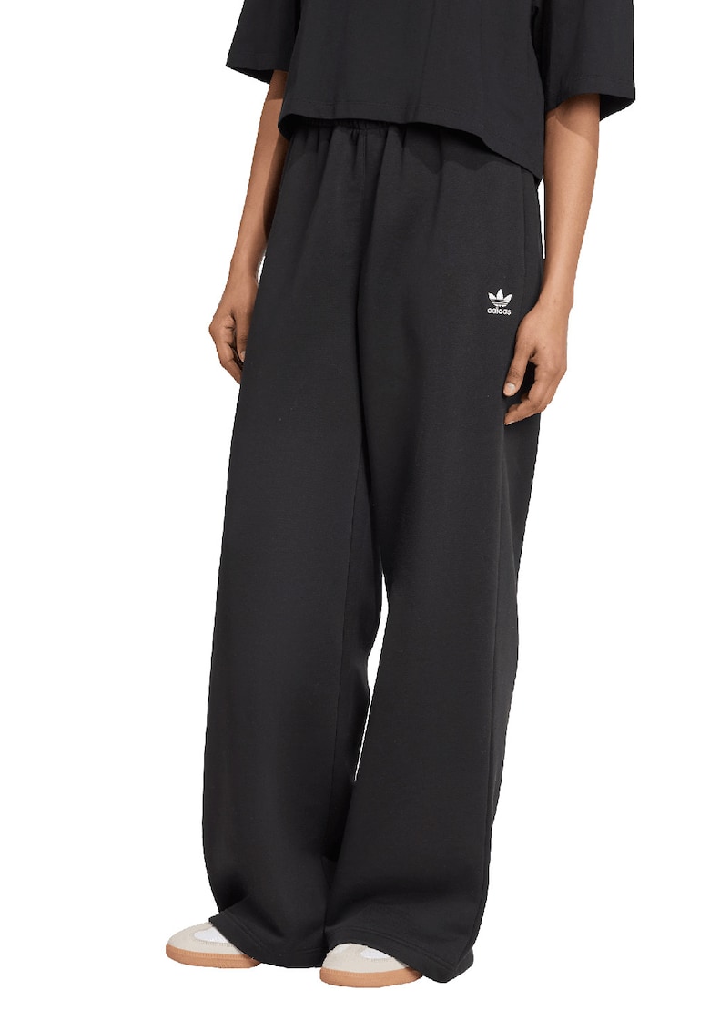 Pantaloni de trening lejeri cu croiala ampla - Negru